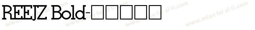 REEJZ Bold字体转换